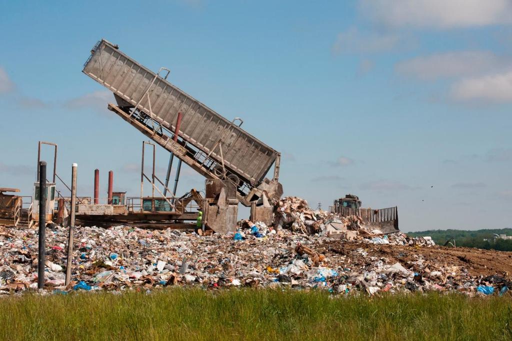 Municipal solid waste contains millions of objects and