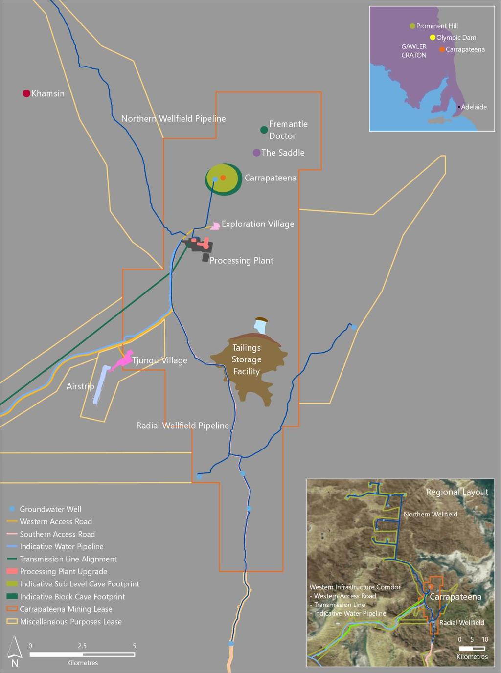 Figure 1: Carrapateena Province Copper Resources and Exploration