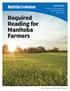 2015/2016. PUBLICATION SCHEDULE AUDIENCE PROFILE RATE CARD Required Reading for Manitoba Farmers