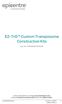EZ-Tn5 Custom Transposome Construction Kits