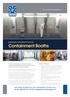 Containment Booths. FOR MORE INFORMATION ON CONTAINMENT BOOTHS CALL +44 (0) OR