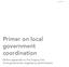 Primer on local government coordination Online appendix to the inquiry into local government regulatory performance