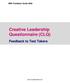 Creative Leadership Questionnaire (CLQ)