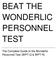 BEAT THE WONDERLIC PERSONNEL TEST. The Complete Guide to the Wonderlic Personnel Test (WPT-Q & WPT-R)