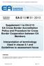 Supplement 1 to EA-2/13 EA Cross Border Accreditation Policy and Procedure for Cross Border Cooperation between EA Members