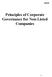 Annexure Principles of Corporate Governance for Non-Listed Companies