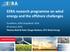 EERA research programme on wind energy and the offshore challenges