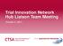 Trial Innovation Network Hub Liaison Team Meeting. October 3, 2017