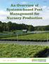 PB An Overview of Systems-based Pest Management for Nursery Production