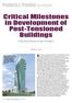 Critical Milestones in Development of Post-Tensioned Buildings