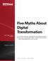 Five Myths About Digital Transformation