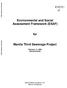 Environmental and Social Assessment Framework (ESAF) for. Manila Third Sewerage Project