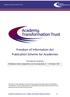 Freedom of Information Act Publication Scheme for Academies