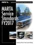 MARTA FY 2017 SERVICE STANDARDS TABLE OF CONTENTS