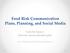 Food Risk Communication Plans, Planning, and Social Media