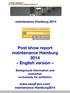Post show report maintenance Hamburg 2014 English version