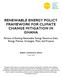 RENEWABLE ENERGY POLICY FRAMEWORK FOR CLIMATE CHANGE MITIGATION IN GHANA