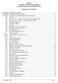 PART V TECHNICAL SPECIFICATIONS SANITARY SEWER CONSTRUCTION TABLE OF CONTENTS