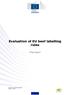 Evaluation of EU beef labelling rules. Final report