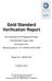 Gold Standard Verification Report