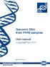 Genomic DNA from FFPE samples