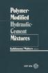 Polymer-Modified Hydraulic- Cement Mixtures