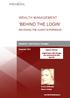 BEHIND THE LOGIN WEALTH MANAGEMENT DECODING THE CLIENT EXPERIENCE. Report Extract. Assessment - Best Practices Strategies.