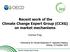 Recent work of the Climate Change Expert Group (CCXG) on market mechanisms