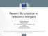 Recent EU practice in telecoms mergers