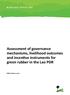 Assessment of governance mechanisms, livelihood outcomes and incentive instruments for green rubber in the Lao PDR WORKING PAPER 206