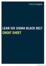 LEAN SIX SIGMA BLACK BELT CHEAT SHEET