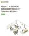 ADVANCES IN DOCUMENT MANAGEMENT TECHNOLOGY FOR HUMAN RESOURCES WHITE PAPER