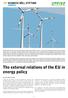 The external relations of the EU in energy policy