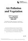 Air Pollution and Vegetation