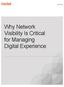 White Paper. Why Network Visibility Is Critical for Managing Digital Experience