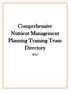 Comprehensive Nutrient Management Planning Training Team Directory