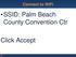 Connect to WiFi. SSID: Palm Beach County Convention Ctr. Click Accept