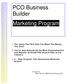 PCO Business Builder Marketing Program