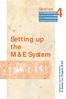 Setting up the M&E System