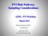 PVI Risk Pathway: Sampling Considerations
