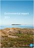 DRAFT. Environmental report 2011