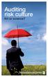 Auditing risk culture