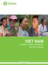 Viet Nam Climate Change, Adaptation and Poor People. A report for Oxfam