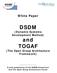 White Paper DSDM. (Dynamic Systems Development Method) and TOGAF. (The Open Group Architecture Framework)