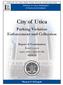 City of Utica. Parking Violation Enforcement and Collection. Report of Examination. Period Covered: April 1, 2014 April 30, M-219