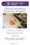 Clinical Laboratory Evaluation Program