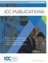 ICC PUBLICATIONS CATALOGUE 2016