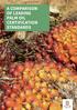 A COMPARISON OF LEADING PALM OIL CERTIFICATION STANDARDS