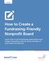 How to Create a Fundraising-Friendly Nonprofit Board