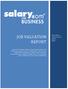 JOB VALUATION REPORT. Molly Brown Chief Financial Officer Apple